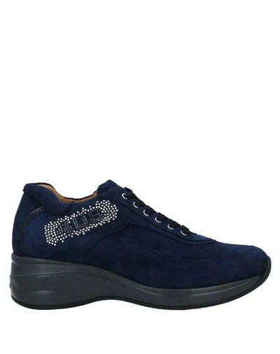Cesare Paciotti 4us Sneakers In Dark Blue