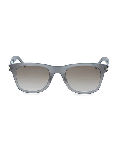 Saint Laurent 51mm Classic Square Sunglasses In Grey