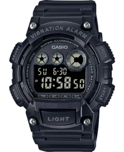 Casio Men's Solar Analog-digital Black Resin Strap Watch 46.6mm