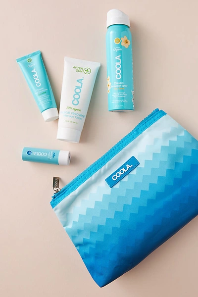 Coola 4 Piece Organic Suncare Travel Set In Blue