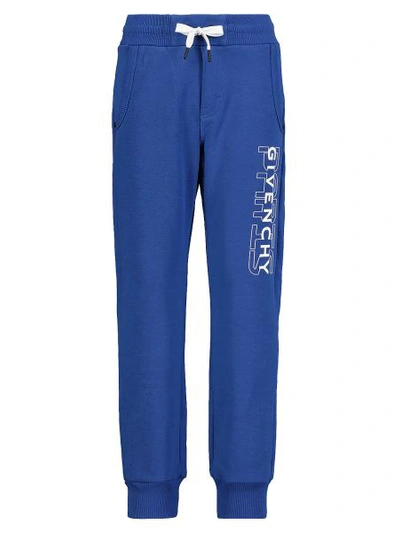 Givenchy Kids Sweatpants For Boys In Blue
