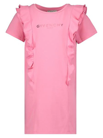 Givenchy Kids Dress For Girls In Pink