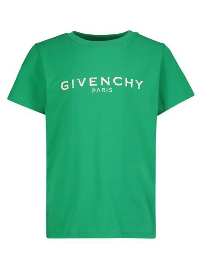 Givenchy Kids T-shirt For Boys In Green