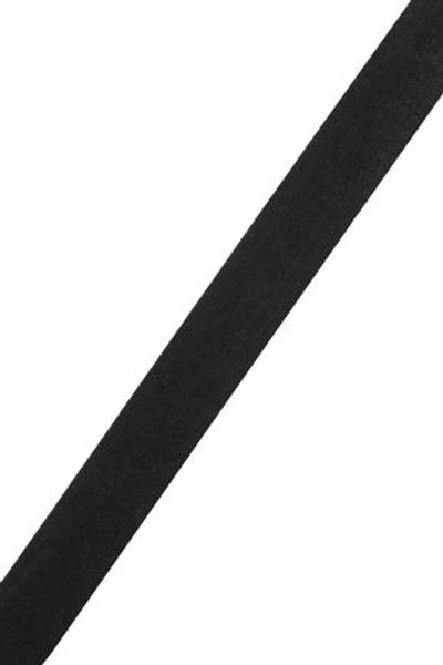 Rag & Bone Chain-trimmed Suede Belt In Black