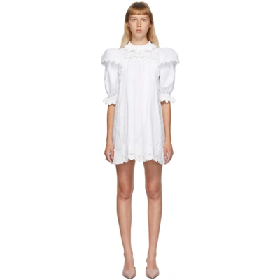 Marc Jacobs The Victorian Smock Dress In White