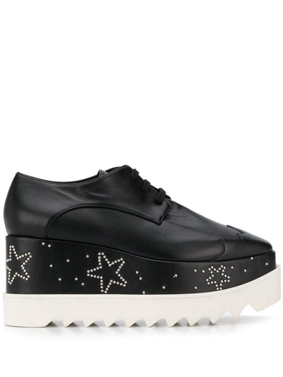 Stella Mccartney Elyse Star-embellished Platform Shoes In Black