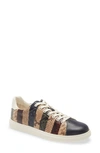 Tory Burch Women's Howell Stripe Snakeskin-embossed Leather Sneakers In Neutral