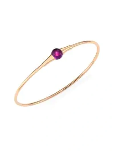 Pomellato Women's M'ama Non M'ama Amethyst & 18k Rose Gold Bangle In Purple/rose