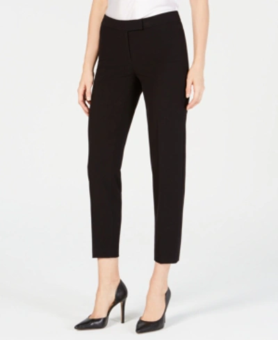 Anne Klein Straight-leg Bowie Pants, Created For Macy's In Black