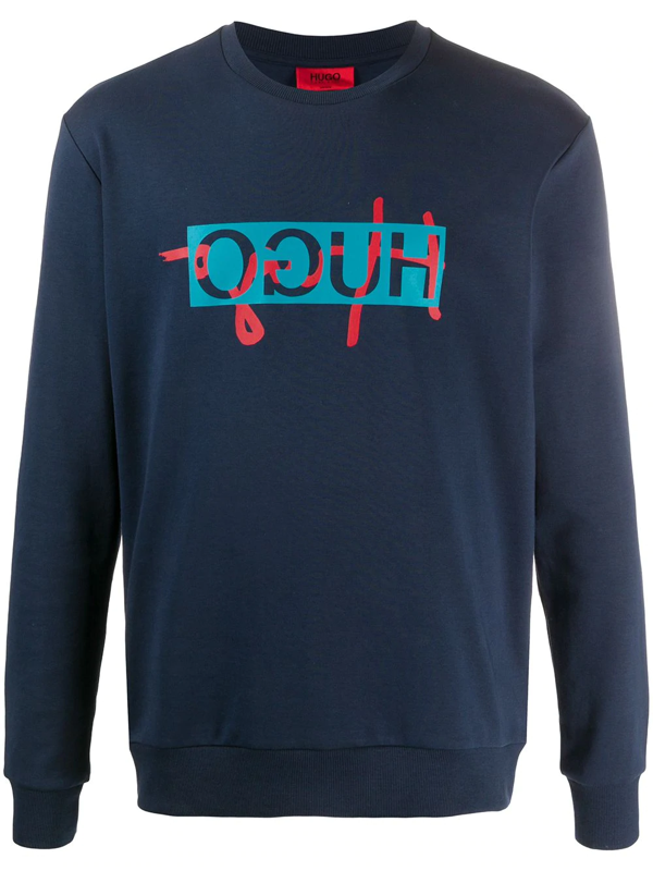 hugo boss reverse logo hoodie