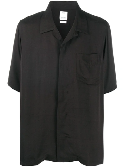 Visvim Painted Dragon Print Shirt In Black