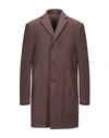 Grey Daniele Alessandrini Coat In Cocoa