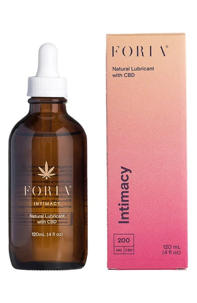 Foria Intimacy Natural Lubricant With Cbd, 4 oz In N,a