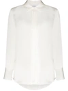 Frame Perfect Washable Silk Shirt In White