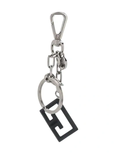 Givenchy 2g Hook Keyring In Black