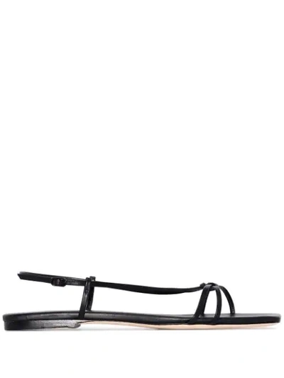 Studio Amelia Black 3.41 Leather Sandals