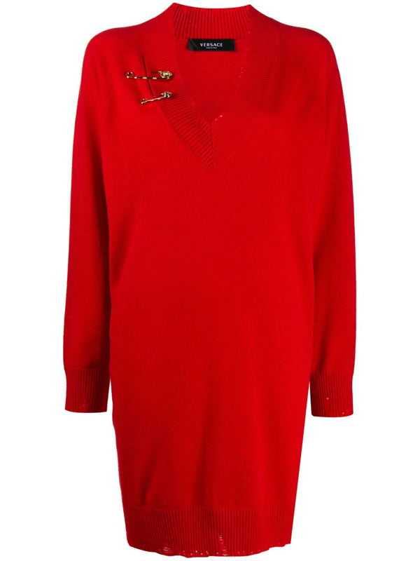 red versace jumper