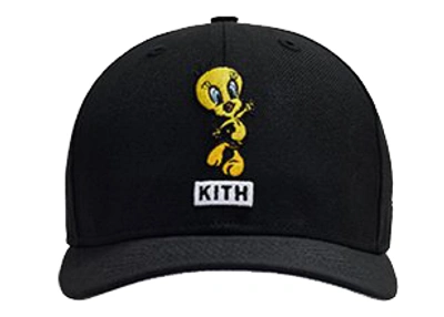 Pre-owned Kith  X Looney Tunes X New Era Tweety 59fifty Cap Black