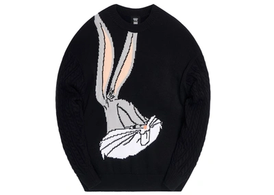 Pre-owned Kith  X Looney Tunes Bugs Bunny Crewneck Sweater Black