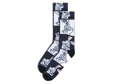 Pre-owned Kith  X Looney Tunes X Stance Bugs Tile Sock Grey