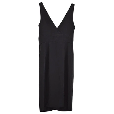 Pre-owned Diane Von Furstenberg Silk Mid-length Dress In Black