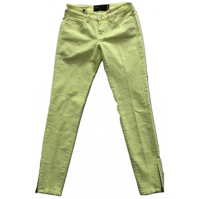 Pre-owned Notify Trousers In Yellow