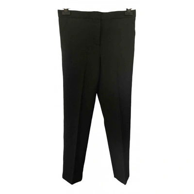 Pre-owned Versace Wool Straight Trousers In Other