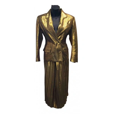 Pre-owned Jean Paul Gaultier Suit Jacket In Gold