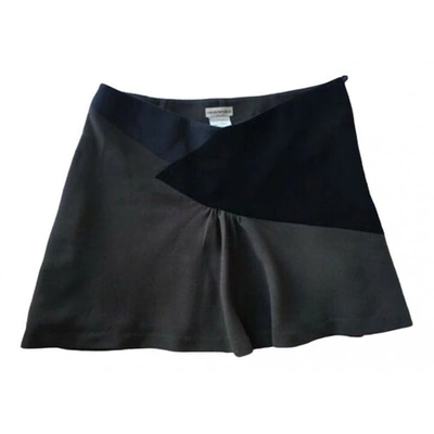 Pre-owned Emporio Armani Mini Skirt In Grey