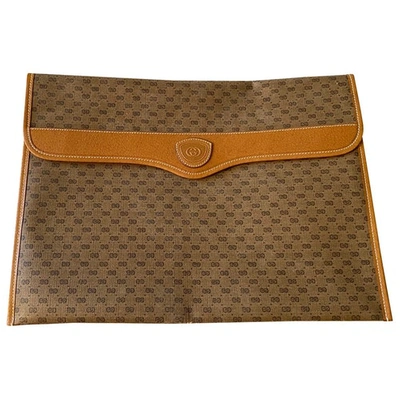 Pre-owned Gucci Cloth Purse In Camel