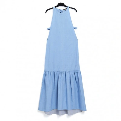 Pre-owned Louis Vuitton Maxi Dress In Blue