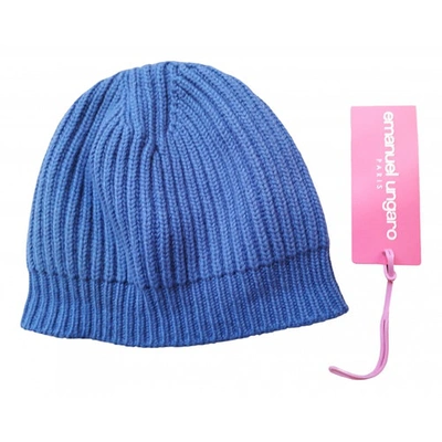 Pre-owned Emanuel Ungaro Cashmere Beanie In Blue