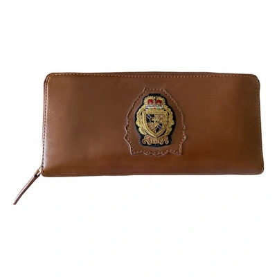 Pre-owned Mellow Yellow Leather Wallet In Brown