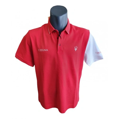 Pre-owned Z Zegna Polo Shirt In Red