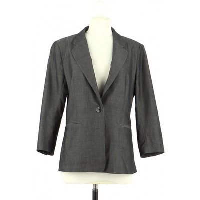 Pre-owned Comptoir Des Cotonniers Grey Wool Jacket