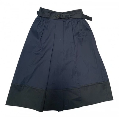 Pre-owned Prada Mid-length Skirt In Blue