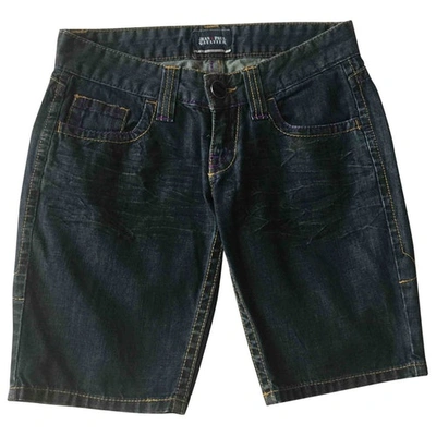 Pre-owned Jean Paul Gaultier Blue Denim - Jeans Shorts