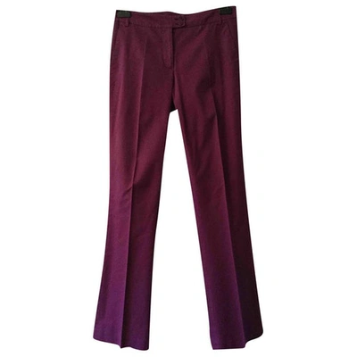 Pre-owned Etro Straight Pants In Purple