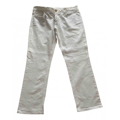 Pre-owned Etro Slim Jeans In White