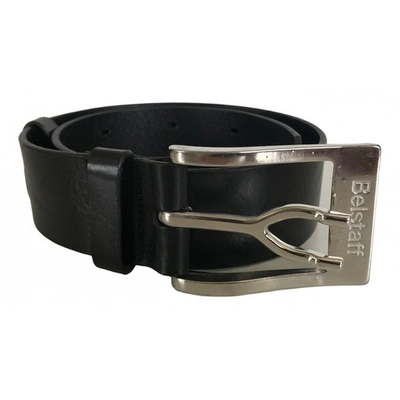 Pre-owned Belstaff Black Leather Belt