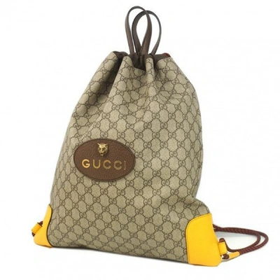 Pre-owned Gucci Brown Cloth Backpack