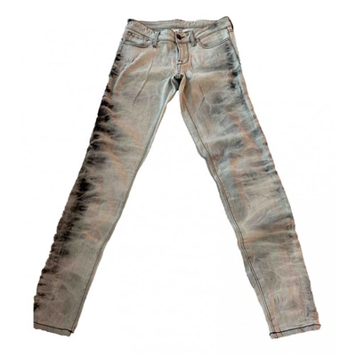 Pre-owned M Missoni Slim Jeans In Anthracite