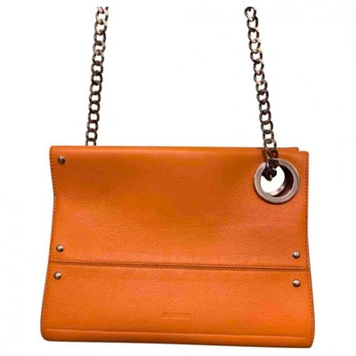 Pre-owned Jil Sander Hill Leather Handbag In Orange