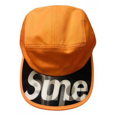 Pre-owned Supreme Hat In Orange