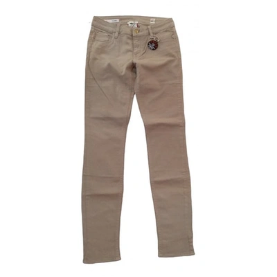 Pre-owned Cycle Straight Jeans In Beige