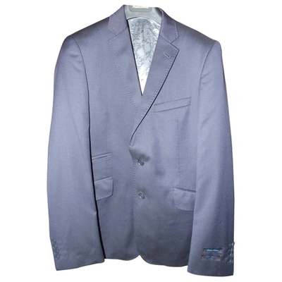 Pre-owned Ted Baker Wool Vest In Blue