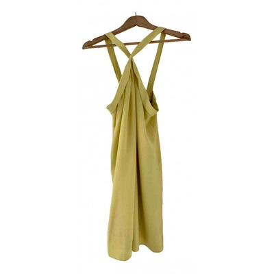 Pre-owned Bcbg Max Azria Mid-length Dress In Yellow