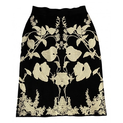 Pre-owned Alexander Mcqueen Mid-length Skirt In Black