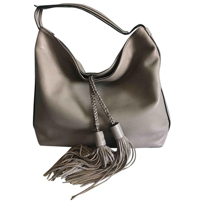 Pre-owned Rebecca Minkoff Leather Tote In Grey
