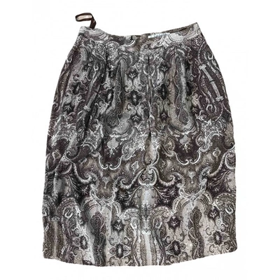 Pre-owned Guy Laroche Mid-length Skirt In Brown